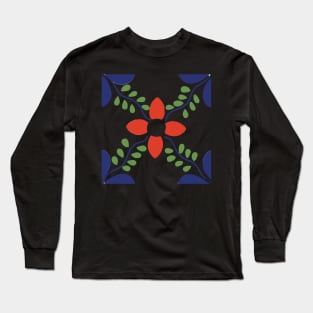 Talavera Red Flower Long Sleeve T-Shirt